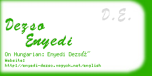 dezso enyedi business card